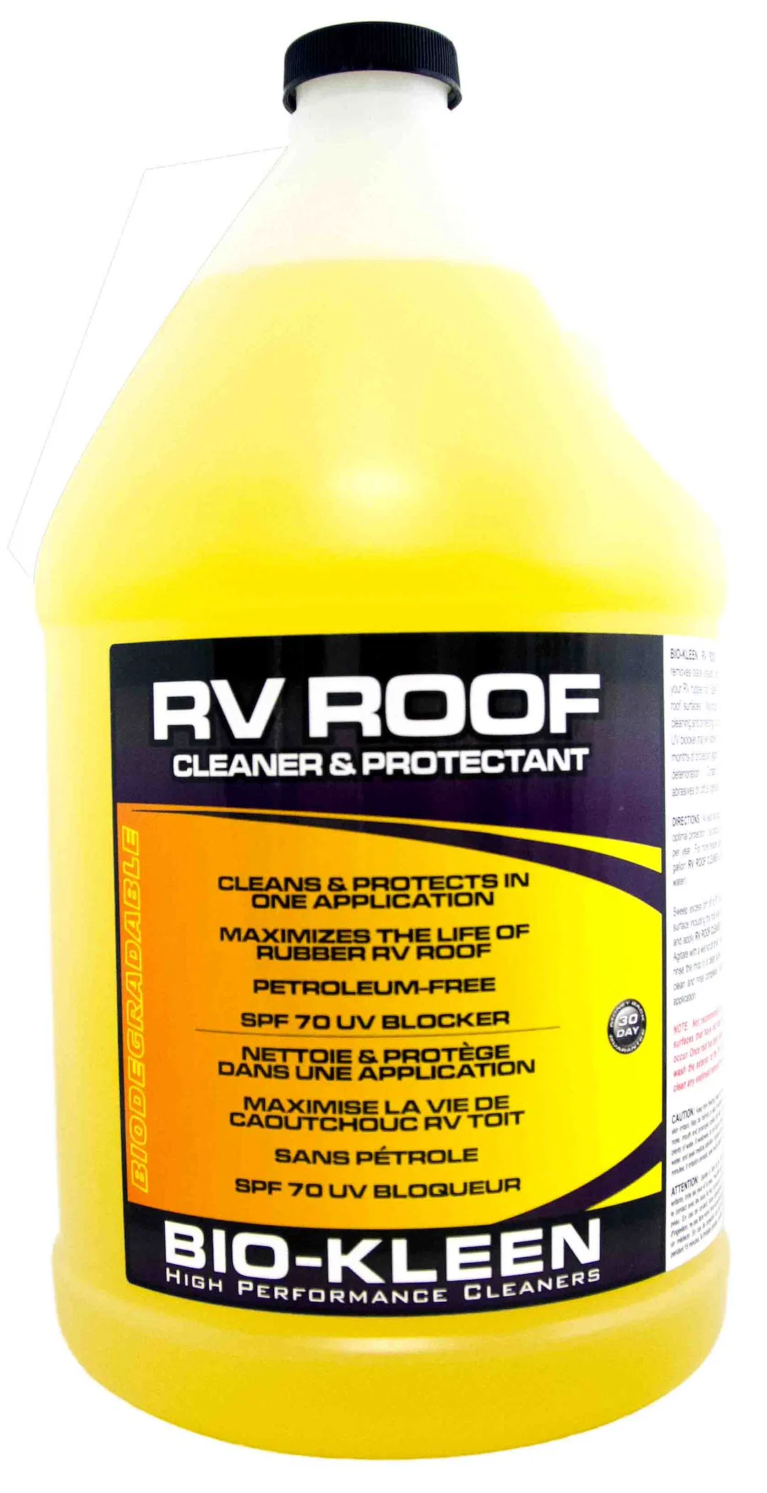 M02409 – BIO-KLEEN Rubber Roof Cleaner, Use To Clean RV Rubber Roof From Black Streaks/ Oxidation 1 Gallon Jug Single